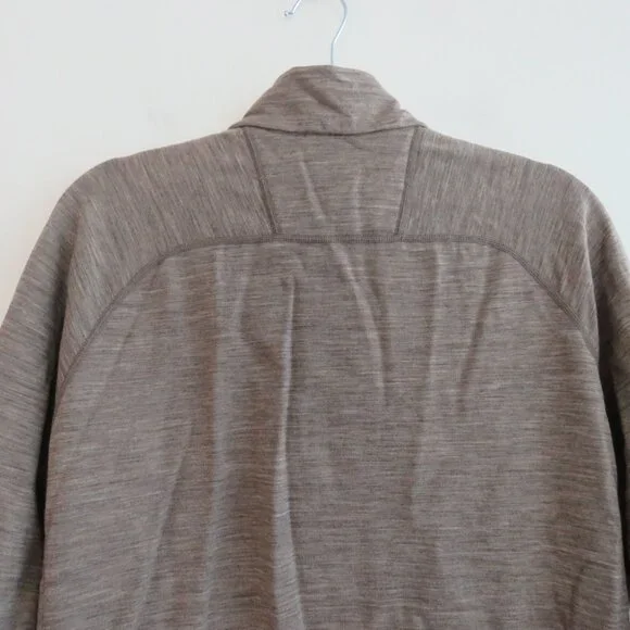 ICEBREAKER | RealFLEECE® Sierra Merino Wool Zip Up Jacket Sweater Oatmeal Sz M - Picture 12 of 16